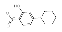 2-Nitro-5-(1-piperidinyl)phenol Structure