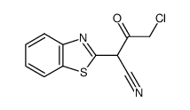 2-(1,3-benzothiazol-2-yl)-4-chloro-3-oxobutanenitrile structure