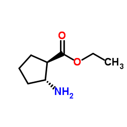 Ethyl (1R,2R)-2-aminocyclopentanecarboxylate Structure