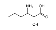 3-Amino-2-hydroxyhexanoic acid structure