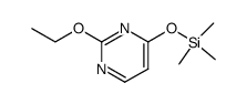 Pyrimidine, 2-ethoxy-4-[(trimethylsilyl)oxy]- (9CI) Structure