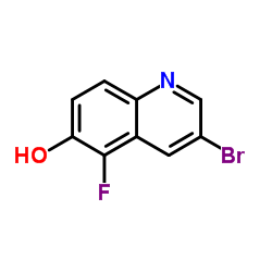 3-bromo-5-fluoroquinolin-6-ol Structure