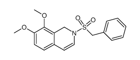 2-(benzylsulfonyl)-7,8-dimethoxy-1,2-dihydroisoquinoline结构式