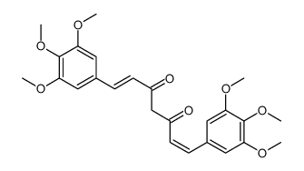 1,7-bis(3,4,5-trimethoxyphenyl)hepta-1,6-diene-3,5-dione Structure