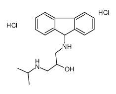 1-(9H-fluoren-9-ylamino)-3-(propan-2-ylamino)propan-2-ol,dihydrochloride Structure