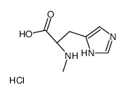 Nα-甲基-D-组氨酸盐酸盐结构式