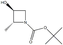 反3-羟基-2-甲基氮杂环丁烷-1-羧酸叔丁酯图片