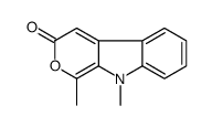 1,9-dimethylpyrano[3,4-b]indol-3-one结构式