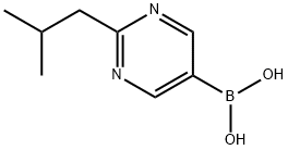 (2-isobutylpyrimidin-5-yl)boronic acid结构式