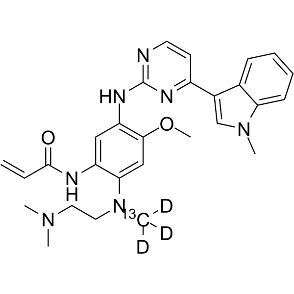 奥斯替尼 13C,d3结构式