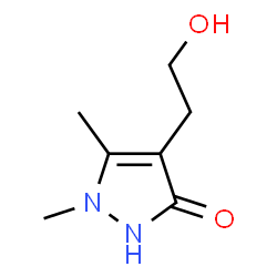 3H-Pyrazol-3-one,1,2-dihydro-4-(2-hydroxyethyl)-1,5-dimethyl-结构式