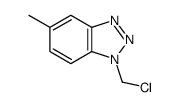 1H-Benzotriazole,1-(chloromethyl)-5-methyl-(9CI) Structure