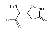 alpha-amino-3-oxo-5-isoxazolidineacetic acid结构式