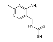 (4-amino-2-methyl-pyrimidin-5-ylmethyl)-dithiocarbamic acid Structure