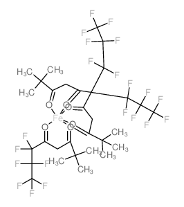 Iron,tris(6,6,7,7,8,8,8-heptafluoro-2,2-dimethyl-3,5-octanedionato-kO,kO')- (9CI) Structure