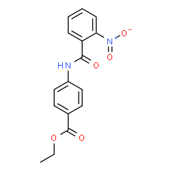 ethyl 4-{[(2-nitrophenyl)carbonyl]amino}benzoate结构式