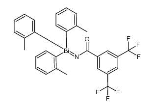 [(3,5-bis(trifluoromethyl)benzoyl)imino]tris(2-methylphenyl)-λ5-bismuthane Structure