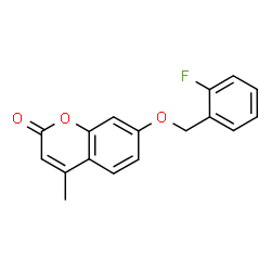 7-[(2-fluorophenyl)methoxy]-4-methylchromen-2-one结构式