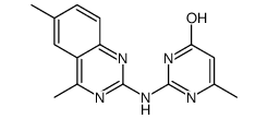 2-[(4,6-dimethylquinazolin-2-yl)amino]-6-methyl-1H-pyrimidin-4-one Structure