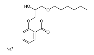 sodium 2-[3-(hexyloxy)-2-hydroxypropoxy]benzoate结构式