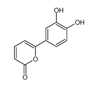 2H-Pyran-2-one, 6-(3,4-dihydroxyphenyl)- (9CI) Structure