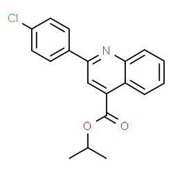 isopropyl 2-(4-chlorophenyl)-4-quinolinecarboxylate picture