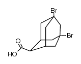 5,7-dibromo-2-adamantane carboxylic acid Structure