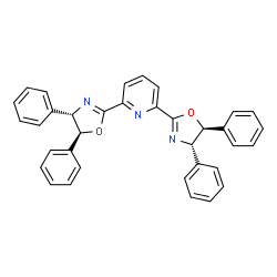 2,6-Bis((4S,5S)-4,5-diphenyl-4,5-dihydrooxazol-2-yl)pyridine Structure