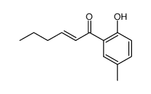 1-(2-hydroxy-5-methyl-phenyl)-hex-2-en-1-one Structure