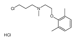 3-chloro-N-[2-(2,6-dimethylphenoxy)ethyl]-N-methylpropan-1-amine,hydrochloride结构式