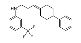 N-[3-(4-phenylcyclohexylidene)propyl]-3-(trifluoromethyl)aniline Structure