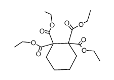 cyclohexane-1,1,2,2-tetracarboxylic acid tetraethyl ester Structure