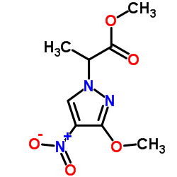 2-(3-甲氧基-4-硝基-吡唑-1-基)丙酸甲酯图片