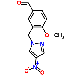 4-METHOXY-3-(4-NITRO-PYRAZOL-1-YLMETHYL)-BENZALDEHYDE picture