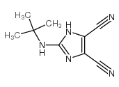 2-叔丁基氨基-4,5-二氰咪唑结构式