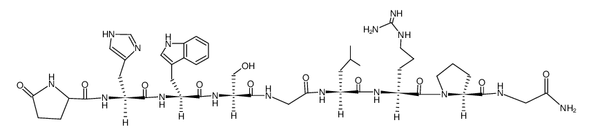 LHRH, des-Tyr(5)-结构式