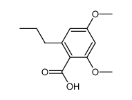 2,4-dimethoxy-6-propylbenzoic acid结构式