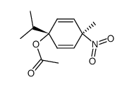 4-methyl-1-(1'-methylethyl)-t-4-nitrocyclohexa-2,5-dien-r-1-yl acetate structure
