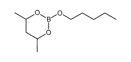 4,6-Dimethyl-2-(pentyloxy)-1,3,2-dioxaborinane Structure