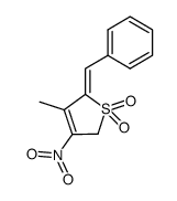 2-benzylidene-3-methyl-4-nitro-2,5-dihydrothiophene 1,1-dioxide Structure