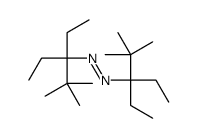 bis(3-ethyl-2,2-dimethylpentan-3-yl)diazene结构式