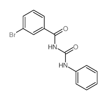 Benzamide, 3-bromo-N-[ (phenylamino)carbonyl]-结构式