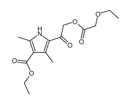 1H-Pyrrole-3-carboxylicacid,5-[[(ethoxyacetyl)oxy]acetyl]-2,4-dimethyl-,ethylester(9CI) picture