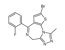 2-bromo-4-(2-fluorophenyl)-9-methyl-6H-thieno[3,2-f][1,2,4]triazolo[4,3-a][1,4]diazepine图片