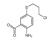 4-(3-chloropropylsulfanyl)-2-nitroaniline结构式