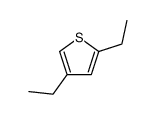 2,4-diethylthiophene Structure