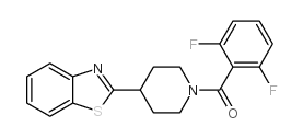 Piperidine, 4-(2-benzothiazolyl)-1-(2,6-difluorobenzoyl)- (9CI) structure