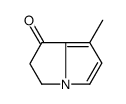 7-methyl-2,3-dihydropyrrolizin-1-one结构式