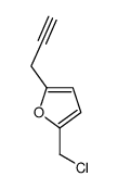 2-(chloromethyl)-5-prop-2-ynylfuran结构式