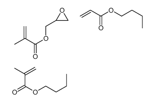 butyl 2-methylprop-2-enoate,butyl prop-2-enoate,oxiran-2-ylmethyl 2-methylprop-2-enoate结构式